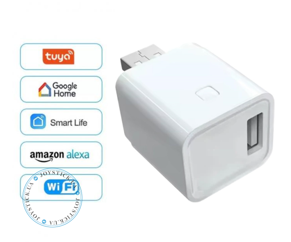 Smart Wi-Fi adapter with 1 USB port Tuya Smart 1CH Color White